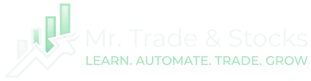 Mr. Trade & Stocks logo (light)
